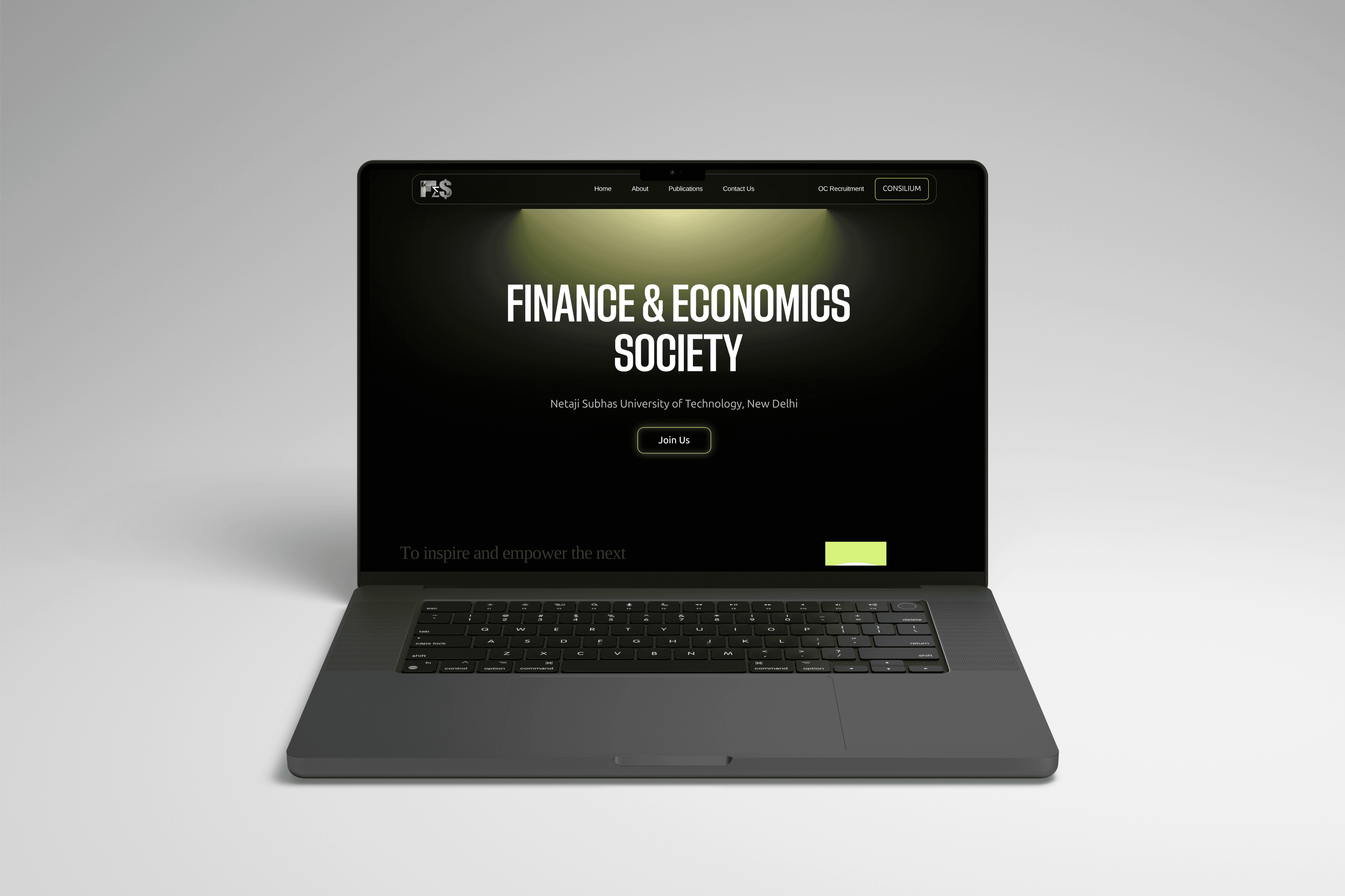 Finance and Economics Society of NSUT Website - Web Development + UI/UX project